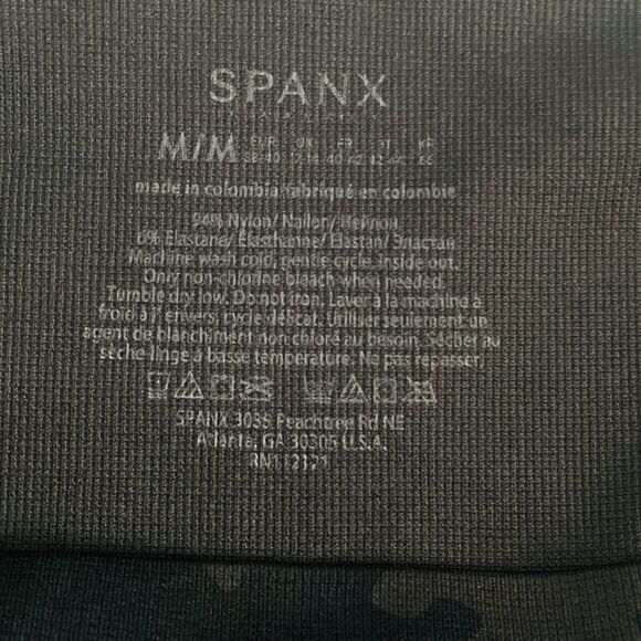 Spanx Camo Leggings Size Medium Look at Me Now Athleisure Comfort FL3515 - Picture 8 of 12